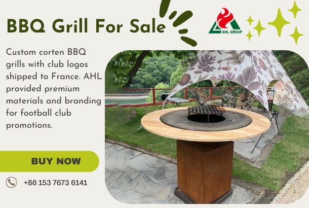 Corten BBQ Grill Shipped to France for Club Branding Campaign